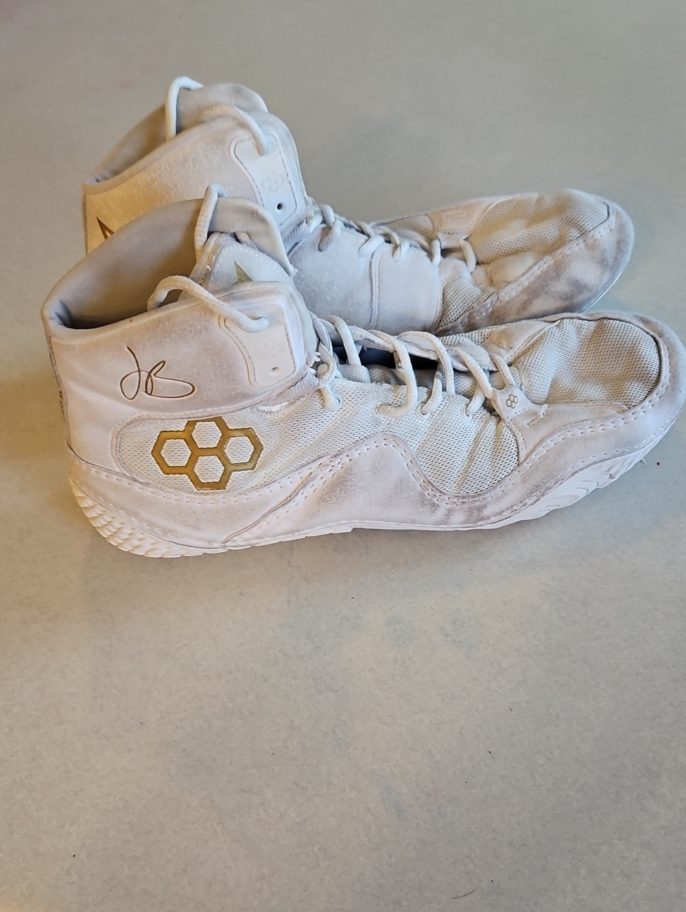 Rudis White Wrestling Shoes